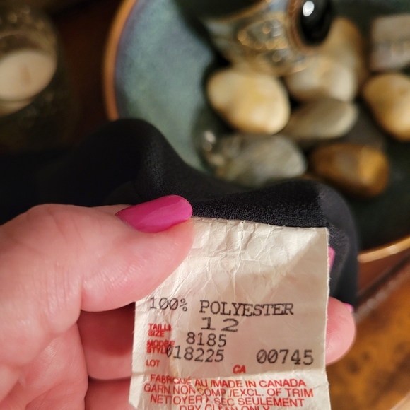 JS COLLECTIONS BLACK KNEE LENGTH PENCIL SKIRT - Picture 6 of 6